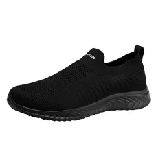 Trainers Mens Slip On Sports Shoes Simple Solid Colour Mesh Sneakers Breathable Comfortable Non Slip Walking Shoes Low Top Running Shoes Lightweight Safety Shoes Loafers Shoes Wedge Trainers Black Trainers Mens Slip On Sports Shoes Simple Solid Colour Mesh Sneakers Breathable Comfortable Non Slip Walking Shoes Low Top Running Shoes Lightweight Safety Shoes Loafers Shoes Wedge Trainers Black