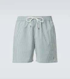 Traveler striped seersucker swim trunks Traveler striped seersucker swim trunks