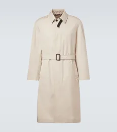 Trench-coat en coton et soie Trench-coat en coton et soie