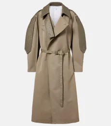 Trench con piel Intrecciato Trench con piel Intrecciato