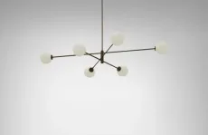 Trevi Large - DALI-B Pendant Light antique bronze with matt opal glass Trevi Large - DALI-B Pendant Light antique bronze with matt opal glass