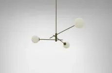 Trevi Small - DALI-B Pendant Light antique bronze with matt opal glass Trevi Small - DALI-B Pendant Light antique bronze with matt opal glass