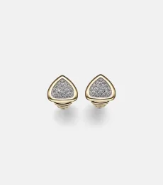 Trisola 18kt gold earrings with diamonds Trisola 18kt gold earrings with diamonds