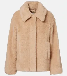 Tritone cropped teddy jacket Tritone cropped teddy jacket
