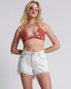 Truckers Mid Waist Relaxed Denim Shorts Denim Shorts - Truckers Xanthe Blue Size 24 One Teaspoon Truckers Mid Waist Relaxed Denim Shorts Denim Shorts - Truckers Xanthe Blue Size 24 One Teaspoon