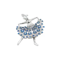 Trumbelina Silver Brooch