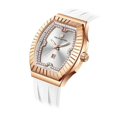 Tsar Bomba Women's Quartz Watch White Gold 35mm Sapphire Crystal Swiss Movement 5ATM Water-Resistant TB8231L Tsar Bomba Women's Quartz Watch White Gold 35mm Sapphire Crystal Swiss Movement 5ATM Water-Resistant TB8231L