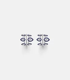 Tulip 18kt white gold earrings with diamonds Tulip 18kt white gold earrings with diamonds