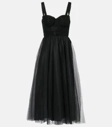 Tulle midi dress