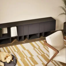 Tv Stand in Blue with Doors Tv Stand in Blue with Doors