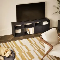 Tv Stand in Blue with Drawers