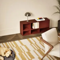 Tv Stand in Burgund with Doors and Backpanels Tv Stand in Burgund with Doors and Backpanels