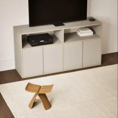 Tv Stand in Grey with Doors and Bottom Storage Tv Stand in Grey with Doors and Bottom Storage