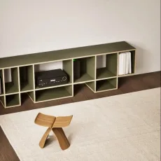 Tv Stand in Moss Green with Cable Management Tv Stand in Moss Green with Cable Management