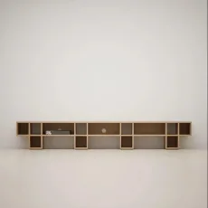 Tv Stand in Oak with Cable Management