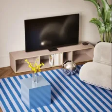 Tv Stand in Pink with Cable Management Tv Stand in Pink with Cable Management