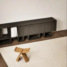Tv Stand in Premium Black with Doors Tv Stand in Premium Black with Doors