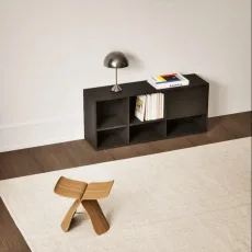 Tv Stand in Premium Black with Doors and Backpanels