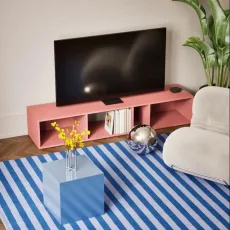Tv Stand in Reisinger Pink with Cable Management Tv Stand in Reisinger Pink with Cable Management
