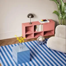 Tv Stand in Reisinger Pink with Doors and Backpanels