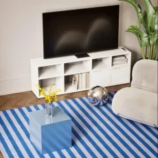 Tv Stand in White with Drawers