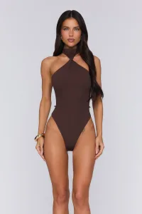 Twilight Spritz Halter Bodysuit Chocolate Twilight Spritz Halter Bodysuit Chocolate