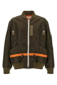 Twill nylon blouson - Green Twill nylon blouson - Green
