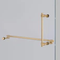 UBA-052154 Double Sided - Cast Towel Rail + Pull Bar Brass UBA-052154 Double Sided - Cast Towel Rail + Pull Bar Brass