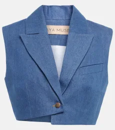 Ule cropped denim vest Ule cropped denim vest