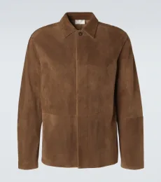 Ulrich paneled suede jacket