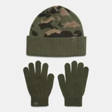 Under Armour Beanie Gloves Boys' Set Marine OD Green White Marine OD Green OSFM Under Armour Beanie Gloves Boys' Set Marine OD Green White Marine OD Green OSFM