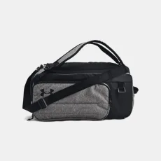 Under Armour Contain Duo Small Backpack Duffle Castlerock Medium Heather / Black / White OSFM Under Armour Contain Duo Small Backpack Duffle Castlerock Medium Heather / Black / White OSFM