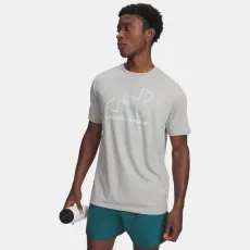 Under Armour Foundation Men's Short Sleeve Titanium Enamel Blue Illusion Green Under Armour Foundation Men's Short Sleeve Titanium Enamel Blue Illusion Green