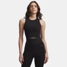 Under Armour Seamless Cotton Women's Tank Ultimate Black Anthracite