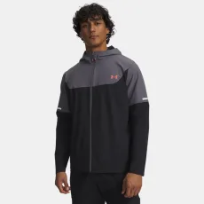 Under Armour Tech Utility Woven Men's Jacket Black Castlerock Venom Red Under Armour Tech Utility Woven Men's Jacket Black Castlerock Venom Red