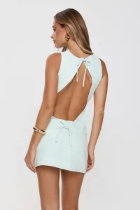 Understated Cool Tailored Cowl Top Mint Understated Cool Tailored Cowl Top Mint