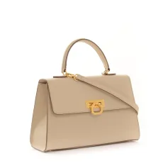 Valeria leather handbag - Lush calfskin oyster Fuchsia suede Valeria leather handbag - Lush calfskin oyster Fuchsia suede