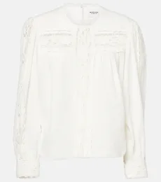 Valmira embroidered linen and cotton top Valmira embroidered linen and cotton top