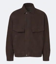 Vana reversible leather blouson jacket Vana reversible leather blouson jacket