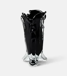 Vase Vintage Drape en verre