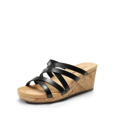 Velvety Layer Strappy Wedge Sandals Velvety Layer Strappy Wedge Sandals
