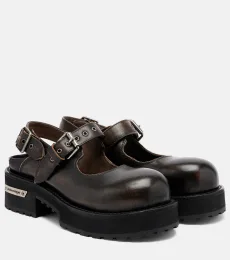 Venom leather Mary Jane flats Venom leather Mary Jane flats