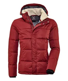 Ventoso Men's Quilted Jacket A Casual Functional Jacket in Down Look with Removable Hood, mens, Casual functional jacket in down look with zip-off hood, 35843-000, dark red, XL Ventoso Men's Quilted Jacket A Casual Functional Jacket in Down Look with Removable Hood, mens, Casual functional jacket in down look with zip-off hood, 35843-000, dark red, XL