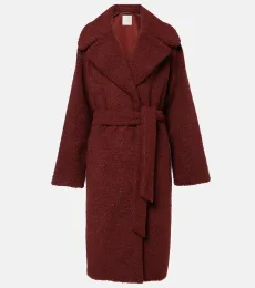 Vermont faux shearling wrap coat