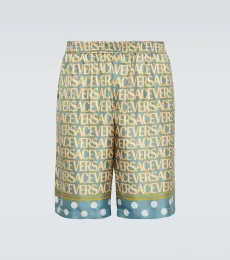 Versace Allover silk shorts Versace Allover silk shorts