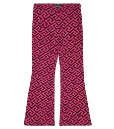 Versace Kids Greca printed cady pants Versace Kids Greca printed cady pants