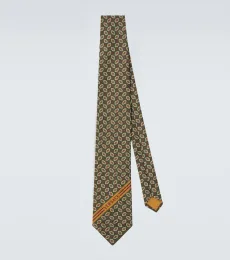 Versace Logo printed silk tie Versace Logo printed silk tie