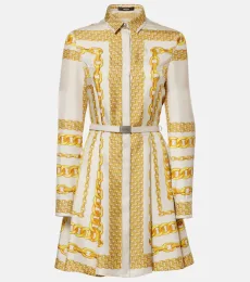 Versace Treasure silk twill shirt dress Versace Treasure silk twill shirt dress