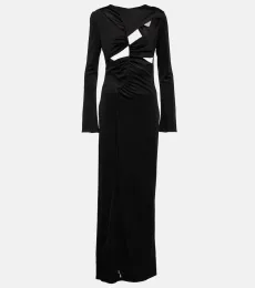 Vertebrae cutout maxi dress