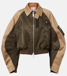 Veste blouson en coton chino et sergé Veste blouson en coton chino et sergé